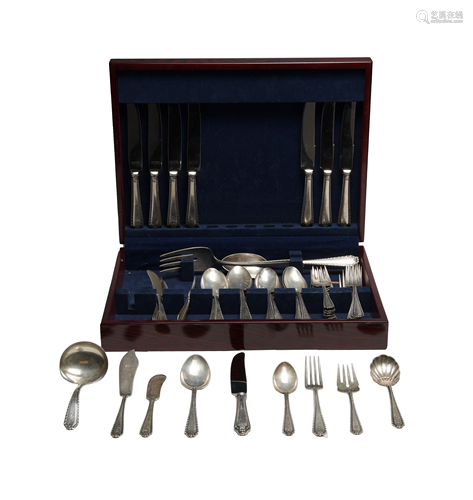 60 Pc. Reed & Barton Hawthorn Sterling Flatware