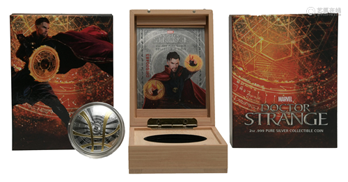 Tuvalu $5 Silver Marvel Doctor Strange Proof