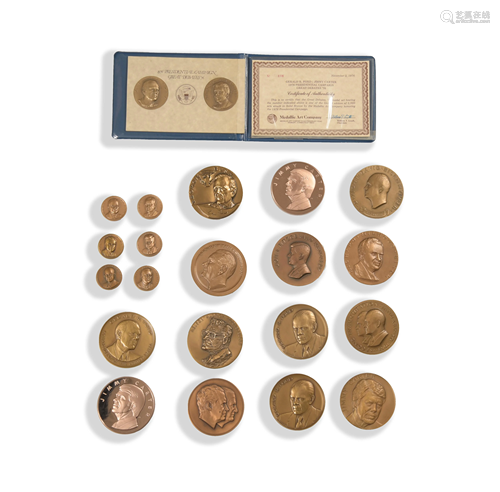 22 Presidential & VP Inaugural Bronze Medals