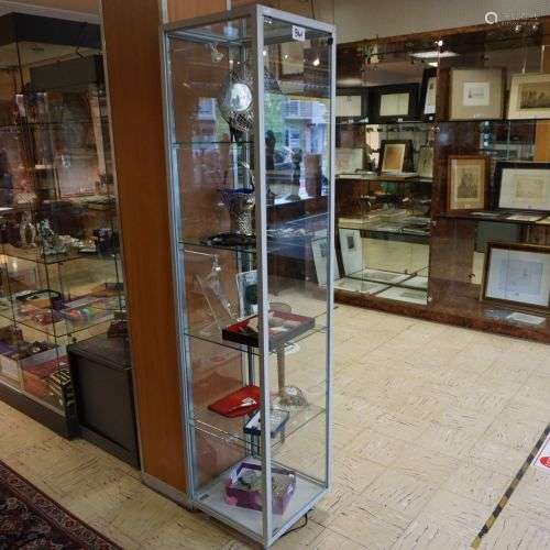 MODERNE VITRINE MET HALOGEENVERLICHTING