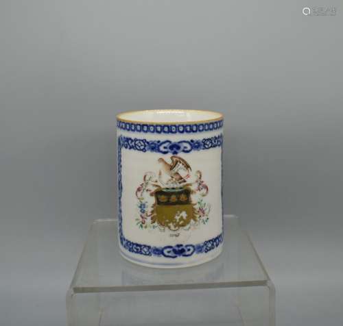 CHINESE Famille Rose Graham Family Armorial Mug