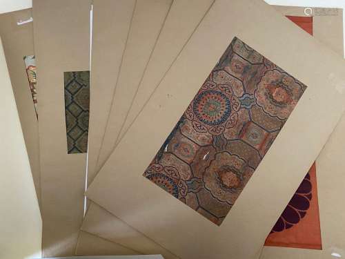 EIGHT: Collection of Chinese (5) and Japanese (3) Textile Sa...