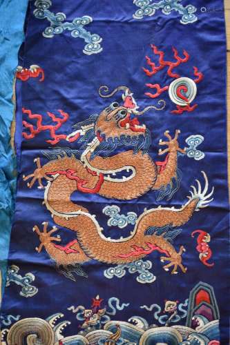 Chinese Imperial Five-Claw Dragon Robe (Part-of/Front Right)