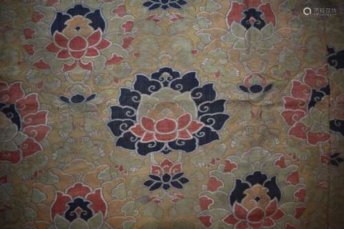 Chinese Lotus Woven Textile