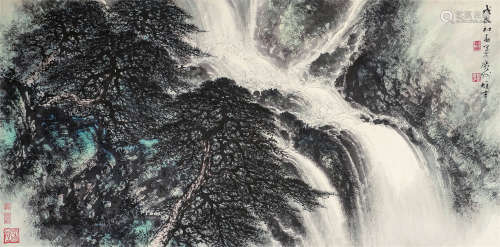 黎雄才（1910～2001） 山水 镜片 设色纸本