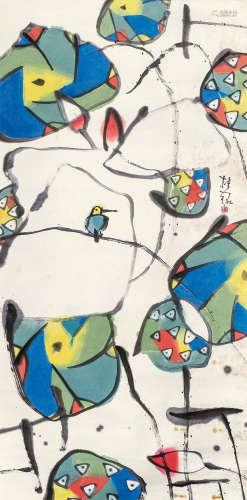 张桂铭（1939～2014） 荷塘 镜片 设色纸本