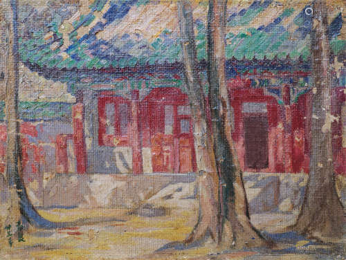 潘玉良（1895～1977） 油画 镜框 布