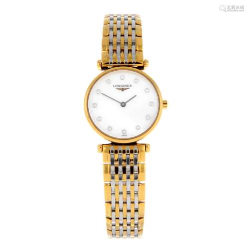 LONGINES - a La Grand Classique bracelet watch.