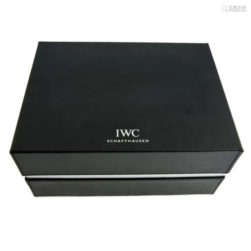 IWC - a group of five watch boxes, some incomplete.