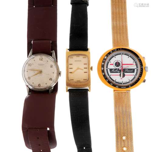 A group of ten assorted wrist watches, to include an example...