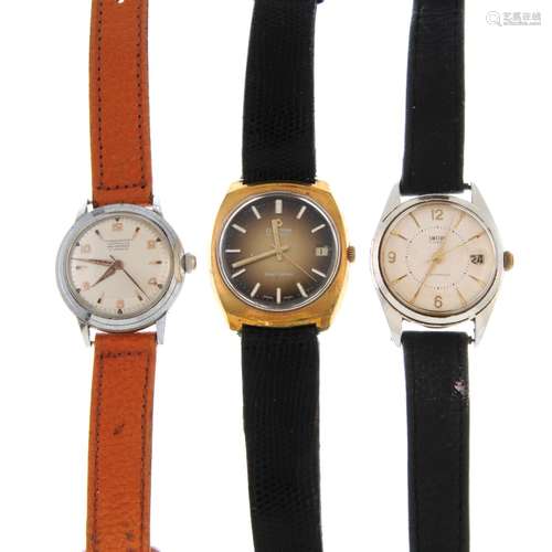 A group of seven assorted mechanical watches,