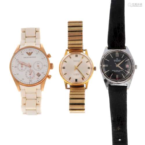 A group of seven assorted watches, to include an example by ...