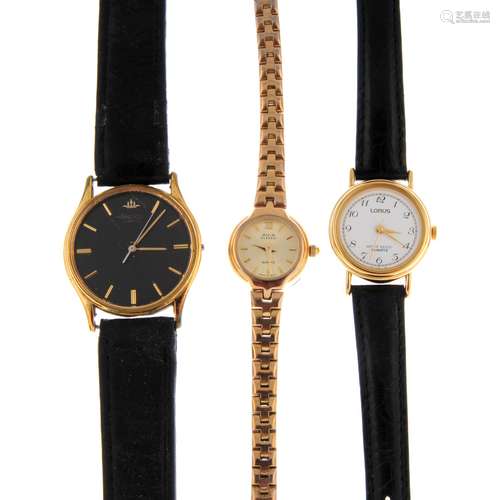 A group of ten assorted watches, to include an example by Or...