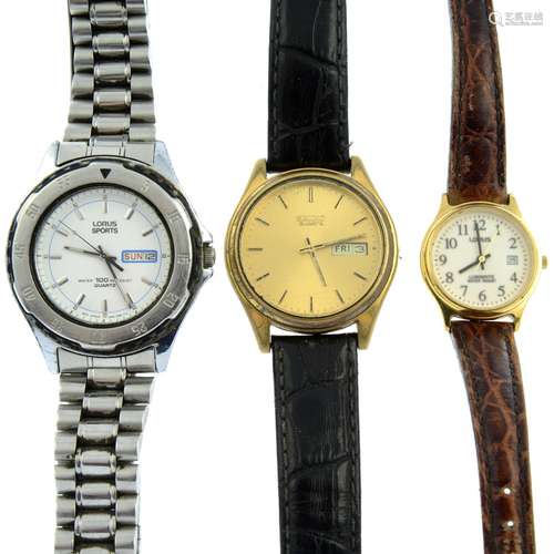 A group of ten assorted watches, to include examples by Seik...