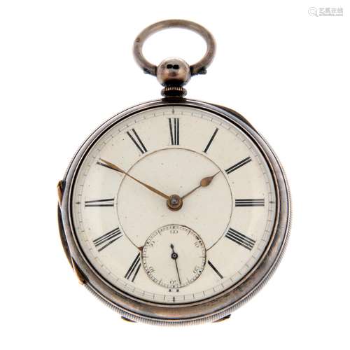 An open face pocket watch.