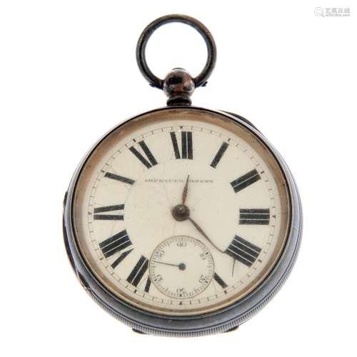 An open face pocket watch.