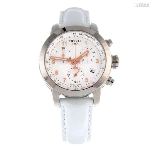 TISSOT - a PRC200 chronograph wrist watch.