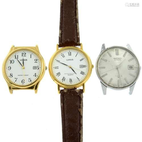 A group of ten assorted watches, to include examples by Seik...