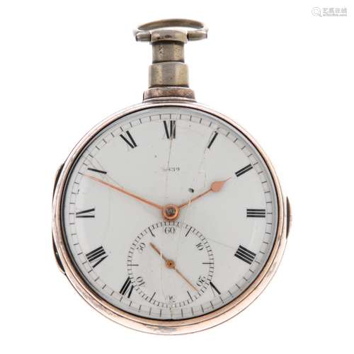 An open face pocket watch by Barwise.