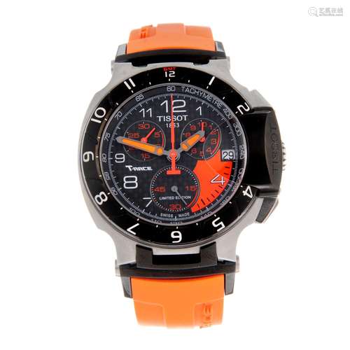 TISSOT - a T-Race chronograph wrist watch.