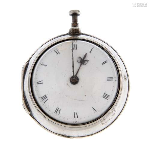 A pair case pocket watch by T.