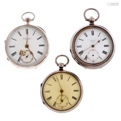 An open face pocket watch by T.