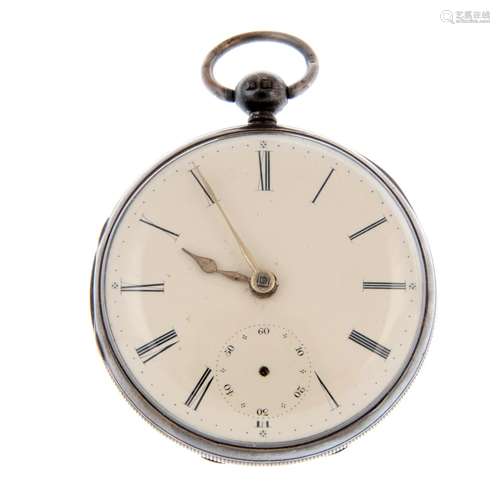 An open face pocket watch.