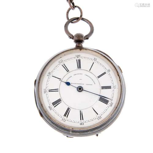 A centre seconds open face pocket watch by L.