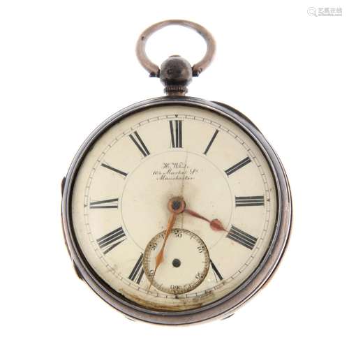 An open face pocket watch by J.