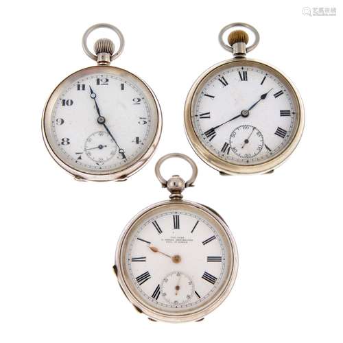 An open face pocket watch by H.