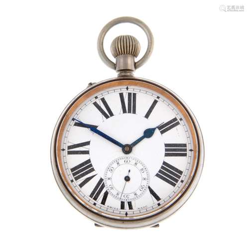 An open face 'Goliath' pocket watch.