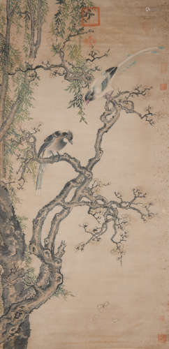 A flower and bird painting