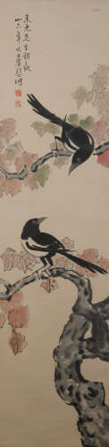 A Xu beihong's flower and bird painting