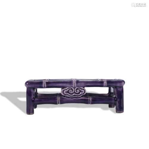 A purple glazed table