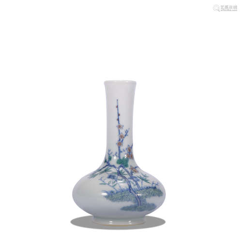 A famille-rose 'floral' vase