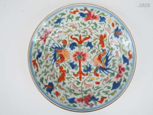 Assiette en porcelaine de la Compagnie des Indes, à décor de...