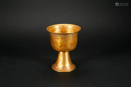 Pure Gold Goblet From Yuan