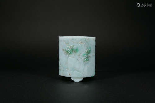 Qing Dynasty Jade Pen Holder