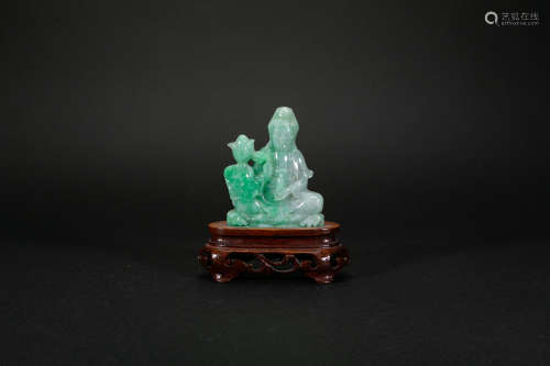 Emerald Guanyin From Qianlong Of Qing Dynasty