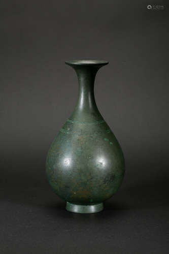 Song Dynasty Bronze Jade Hu Spring Vase