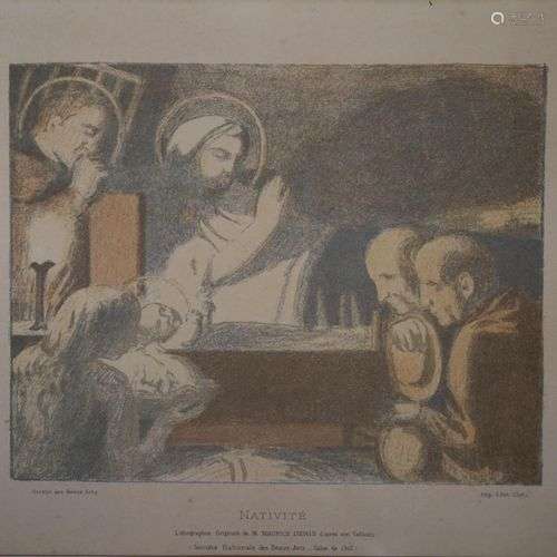 Maurice DENIS (1870-1943) La nativité Lithographie en couleu...