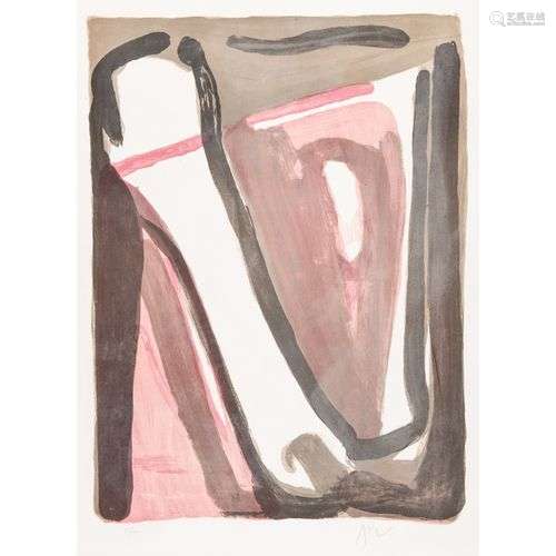 BRAM VAN VELDE (1895-1981) CE QUI RESTE, 1980 Lithographie e...