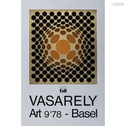 [AFFICHE]. - VICTOR VASARELY (D'APRÈS) ART 9'78 BASEL Impres...