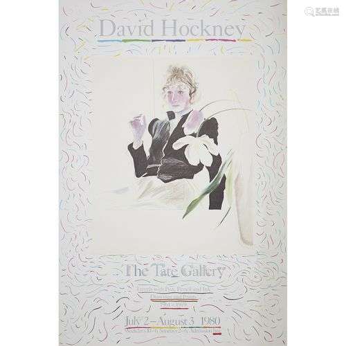 [AFFICHE]. - DAVID HOCKNEY (D'APRÈS) POSTER, 1980 Impression...