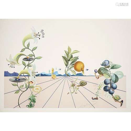 SALVADOR DALÍ (1904-1989) FLORDALI I, 1981 Lithographie en c...