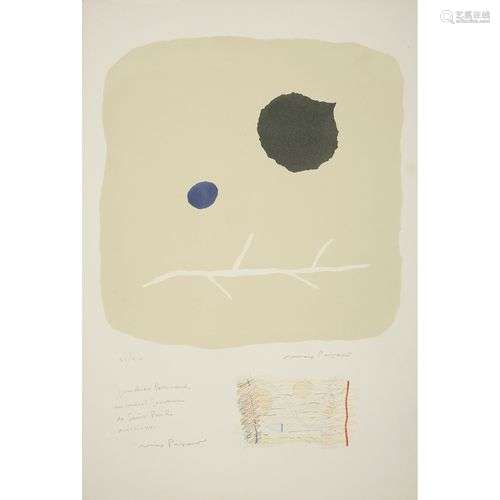 MAX PAPART (1911-1994) SANS TITRE Lithographie en couleurs s...