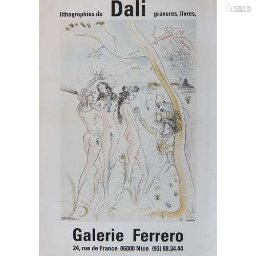 [AFFICHE]. - SALVADOR DALÍ (1904-1989) LITHOGRAPHIES DE DALÍ...