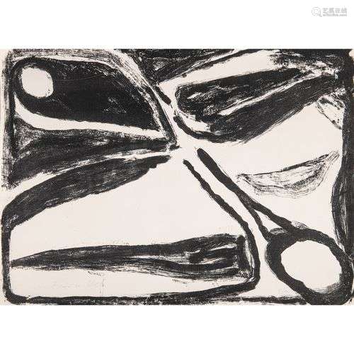 BRAM VAN VELDE (1895-1981) SANS TITRE, 1966 Lithographie en ...