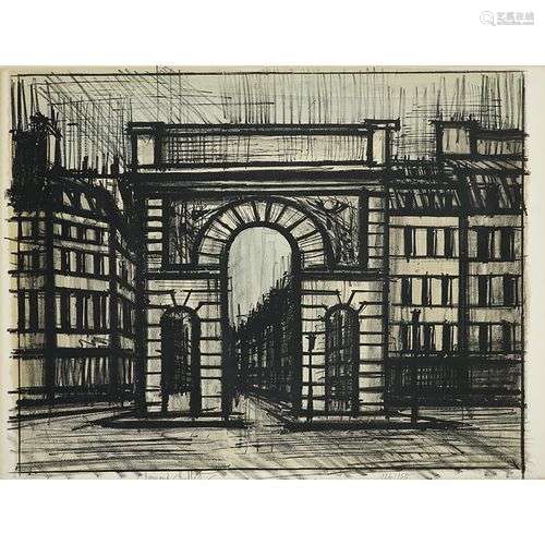 BERNARD BUFFET (1928-1999) LA PORTE SAINT-MARTIN, 1962 PLANC...