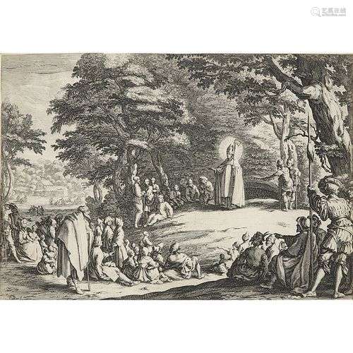 JACQUES CALLOT (1592-1635) SAINT AMOND Eau-forte sur papier ...